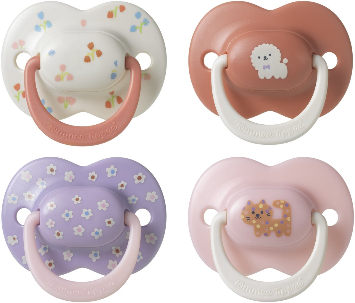 Tommee Tippee Ultimate Fit fopspeen – 6-18 mnd – 4 stuks – roze