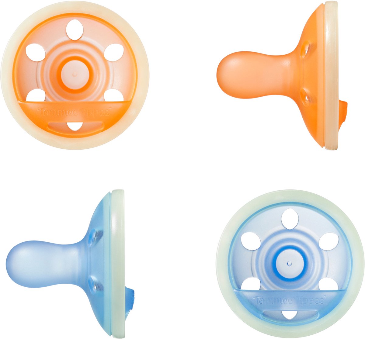 Tommee Tippee nacht fopspeen – 4 stuks – 6-18 mnd – BPA-vrij