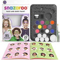 Snazaroo 1172197 children's make-up set ultimate party pack - 12 bright colors including glitter - face paint set children - make-up set with accessories, water-based washable - for party, carnival Halloween-0