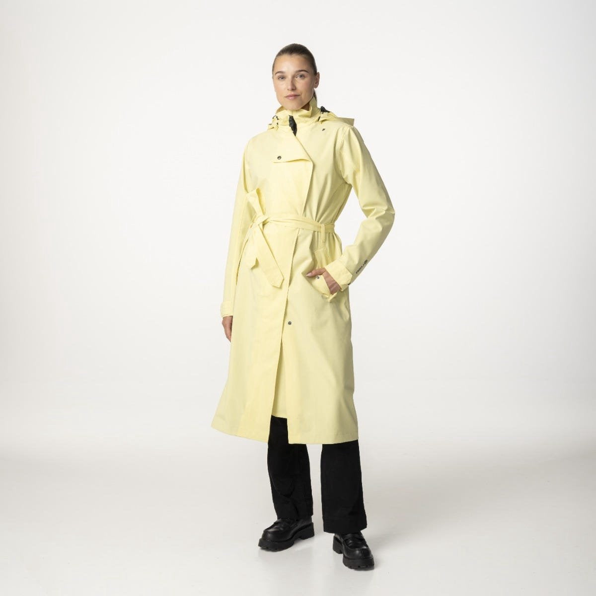 AGU Trenchcoat regenjas dames – extra lang – goud – M