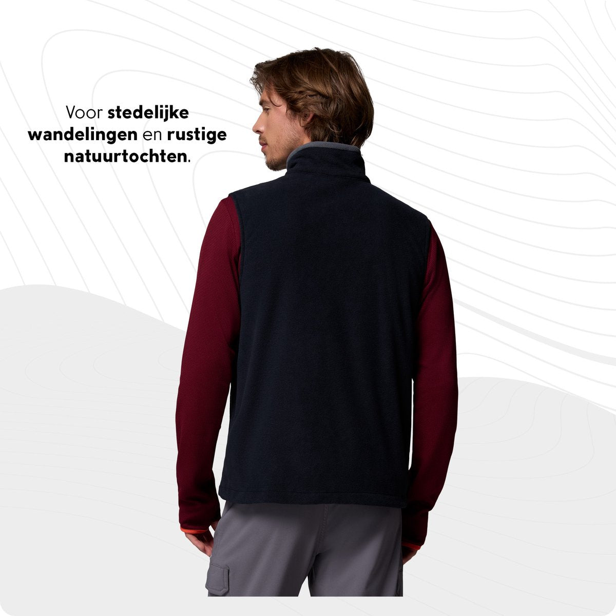 Columbia Fast Trek fleecevest heren – zwart