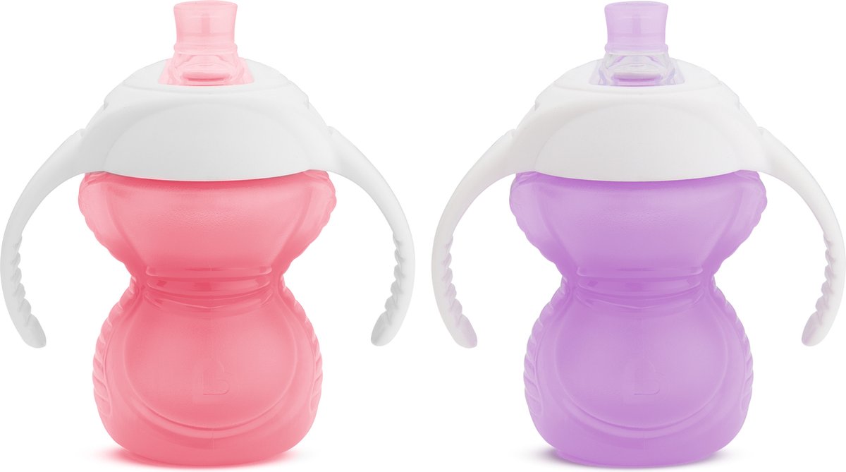 Munchkin drinkbeker 2-pack – Click Lock – 207ml – paars/roze