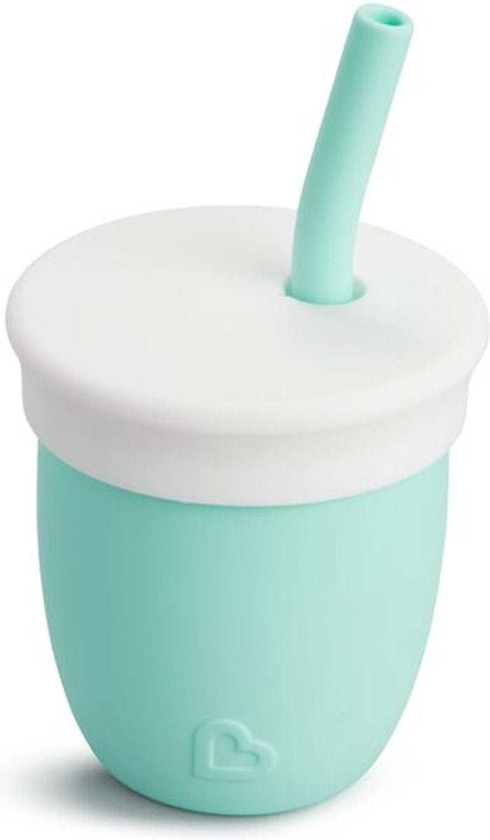 Munchkin C'est Silicone oefenbeker – 118ml – mintgroen – vanaf 4 mnd