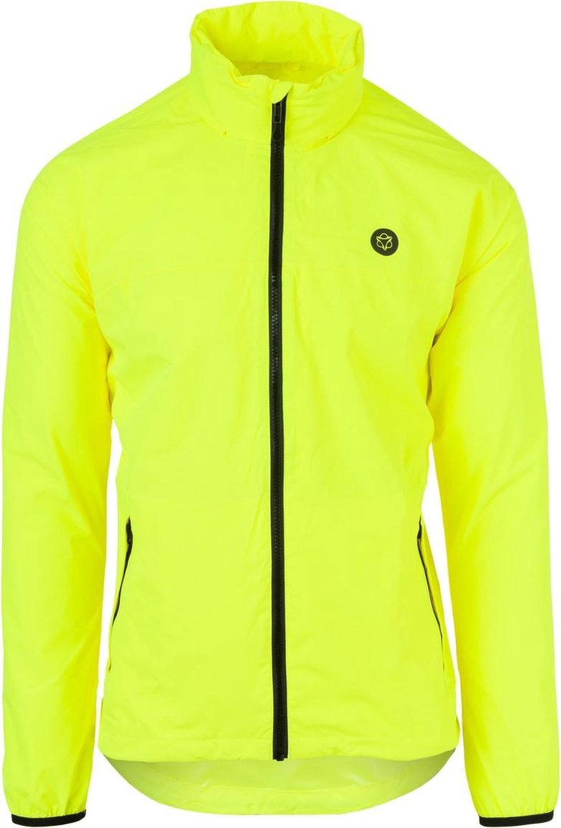 AGU go regenjas essential - regenjas dames & heren - ademende en waterdichte regenjas - fietsjack - geel - xxl