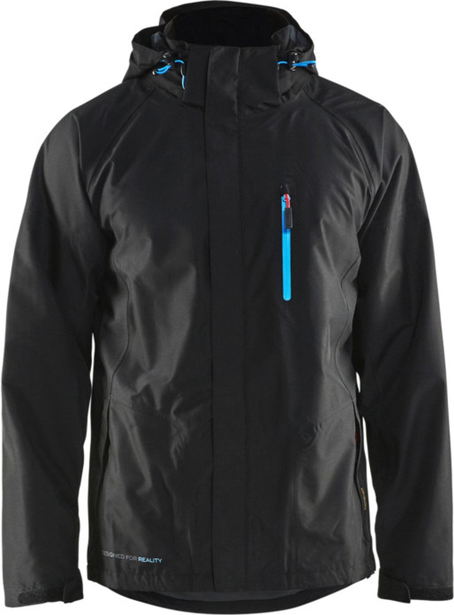 Blåkläder 4866-1946 rain jacket black size m