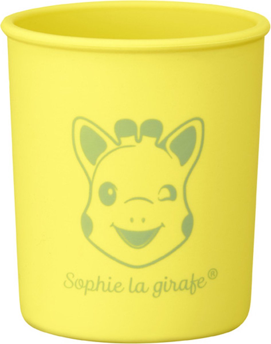 Sophie de giraf drinkbeker – siliconen – geel