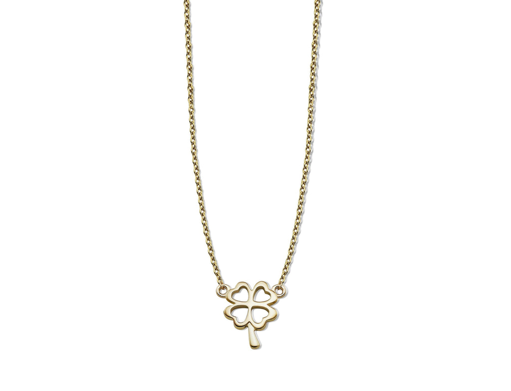 Ketting Klavertje Vier Goudkleur XN002G-0