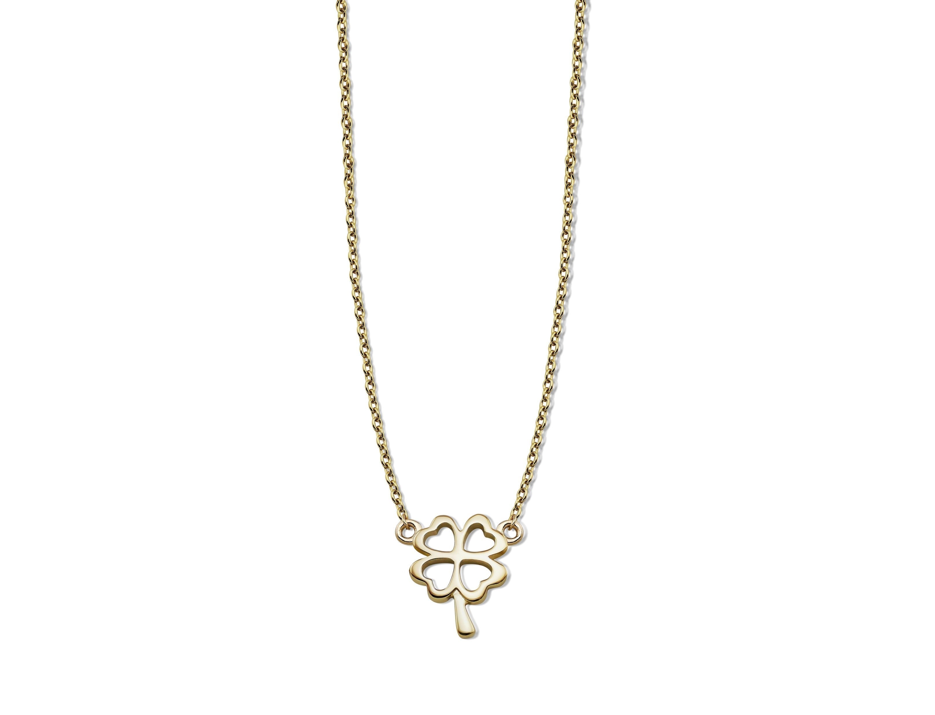 Ketting Klavertje Vier Goudkleur XN002G-0